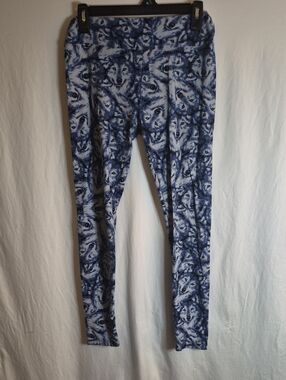 LuLaRoe Blue Wolf Face Print Women’s Jeggings
